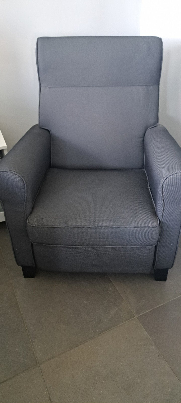 Relaxzetel, grijs.Zo goed als nieuw en bijna niet gebruikt., Huis en Inrichting, Ophalen, Eenpersoons, 75 tot 100 cm, Zo goed als nieuw