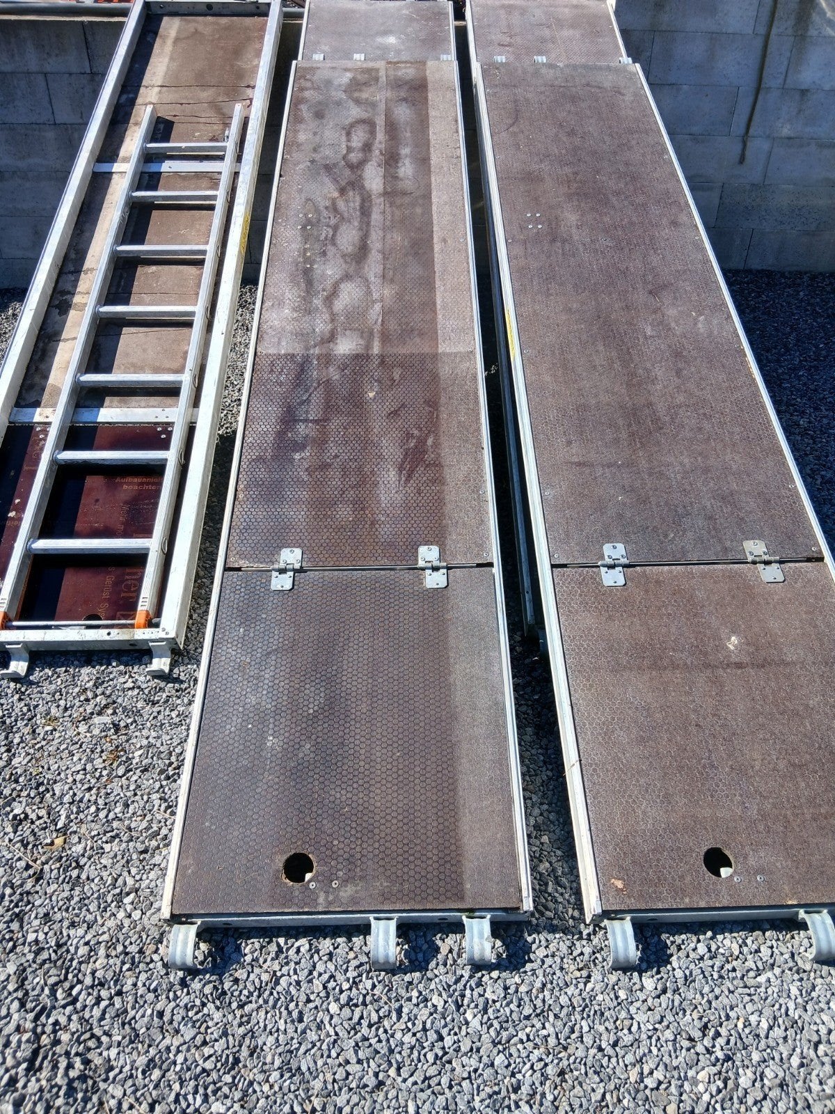 planchers aluminium layher ALLROUND multidirectionnels 3,07m, Enlèvement