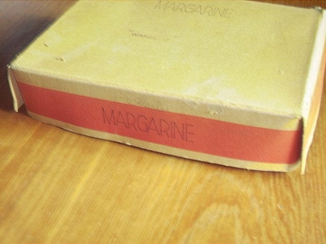 Oude margarinedoos Waregem, Ophalen, Gebruikt
