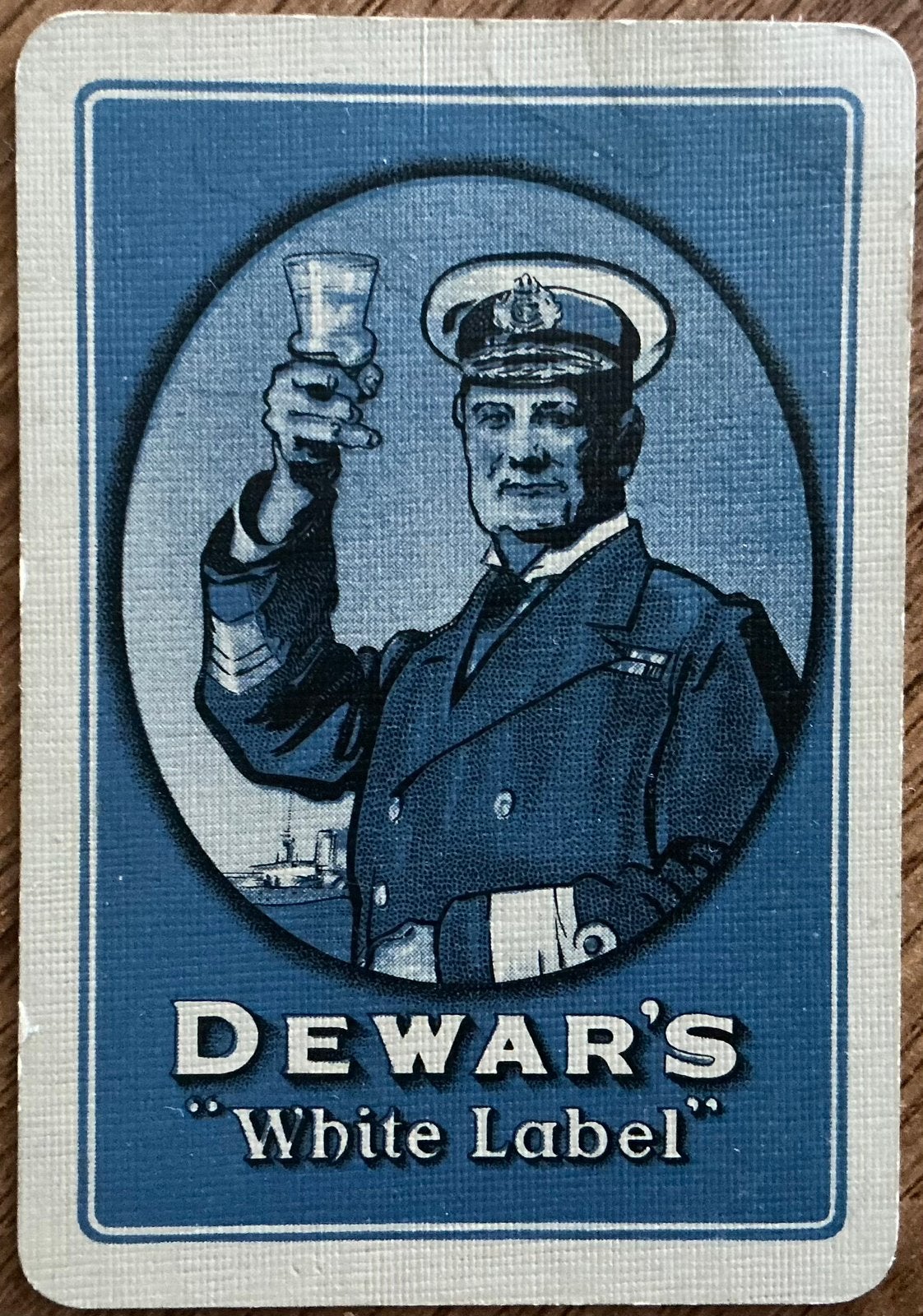 Oude speelkaart DEWAR’S WHITE LABEL, Ophalen of Verzenden, Zo goed als nieuw, Speelkaart(en)