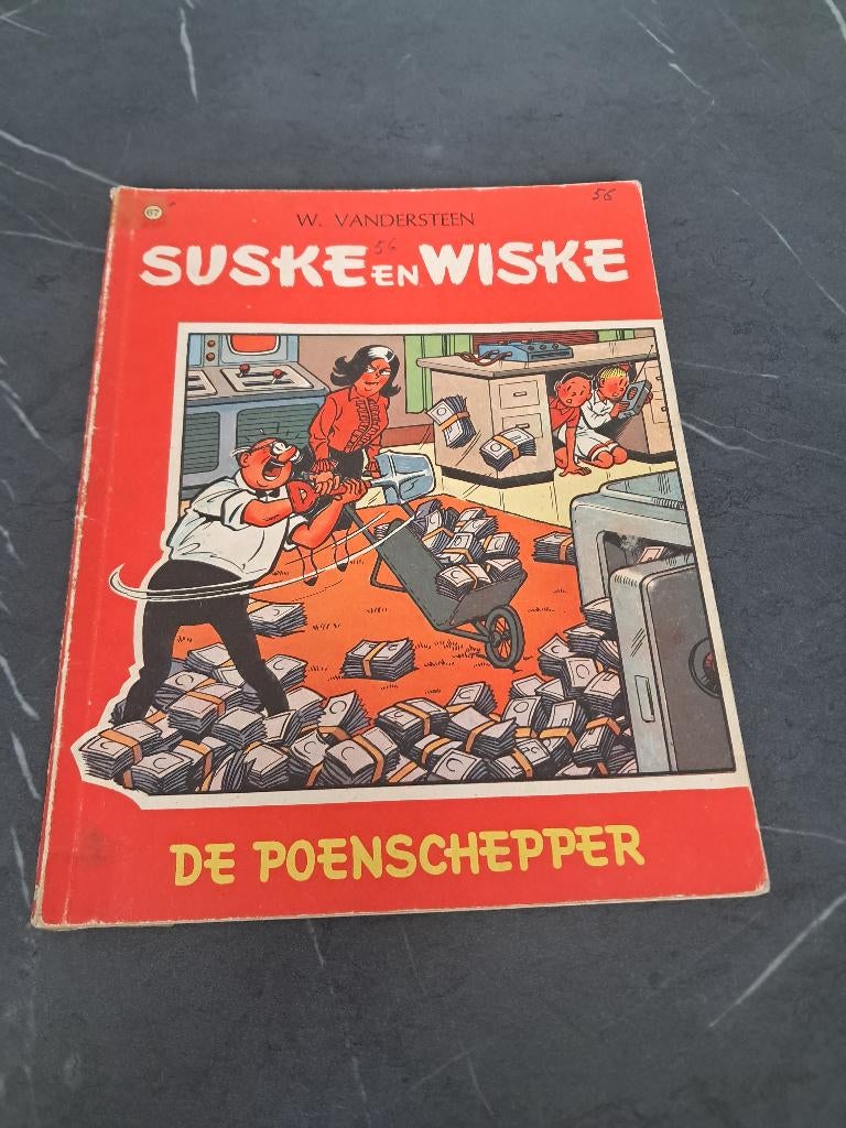 Suske en Wiske "de poenschepper" 1967 mat, Eén stripboek, Ophalen of Verzenden, Gelezen