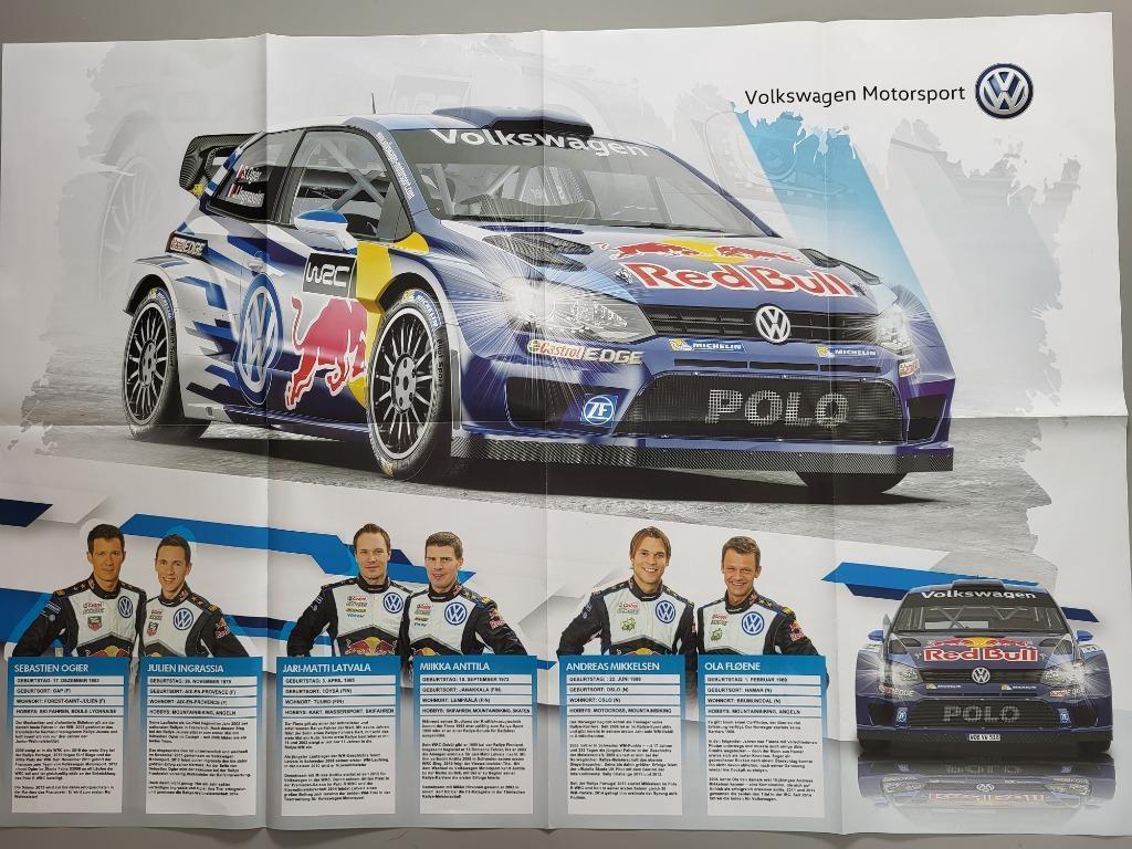 Poster Volkswagen Polo WRC, Enlèvement, Comme neuf