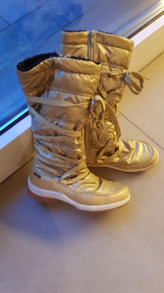 Sneeuwlaarzen Ten-tex goudkleurig maat 37, Enlèvement ou Envoi, Autres couleurs, Comme neuf, Bottes de neige