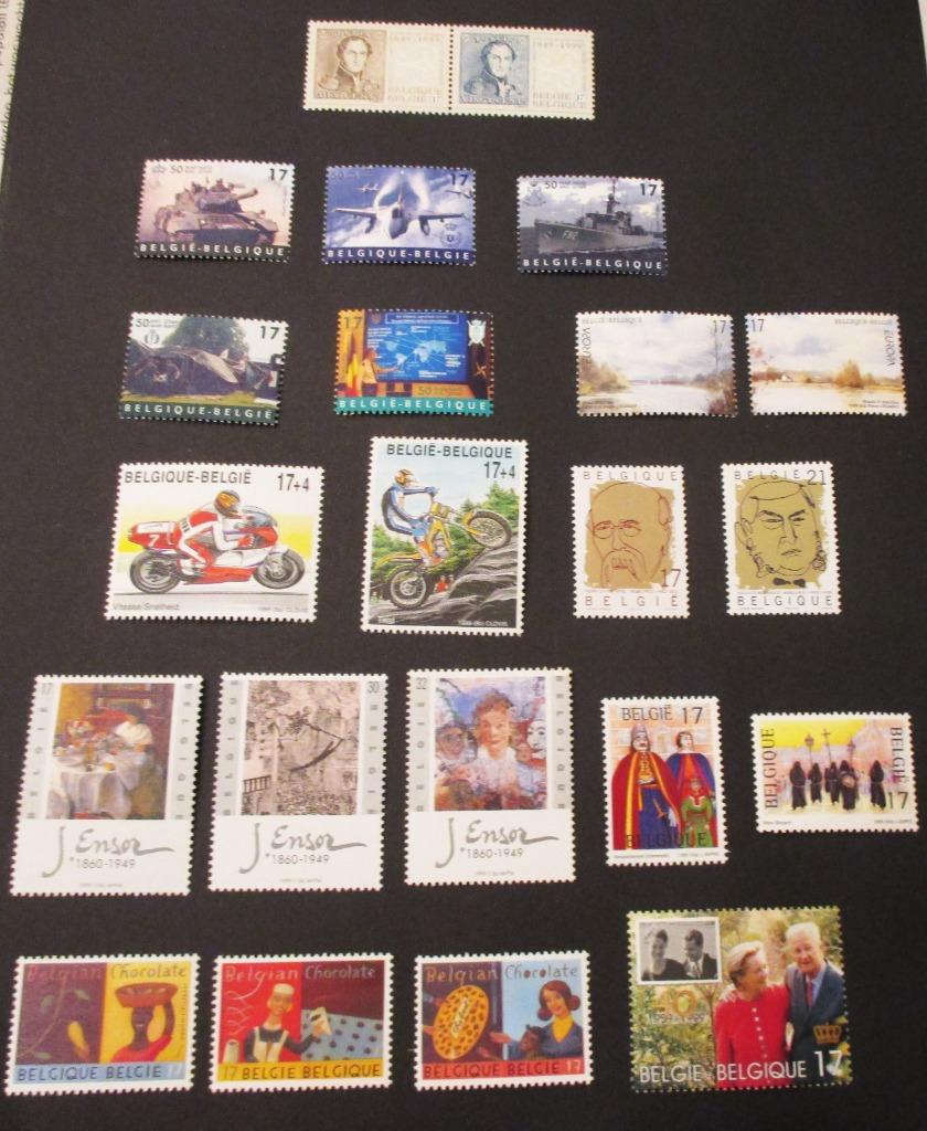 22 st. Postzegels - Postfris - België - 1999, Europa, Ophalen of Verzenden, Zonder stempel, Postfris