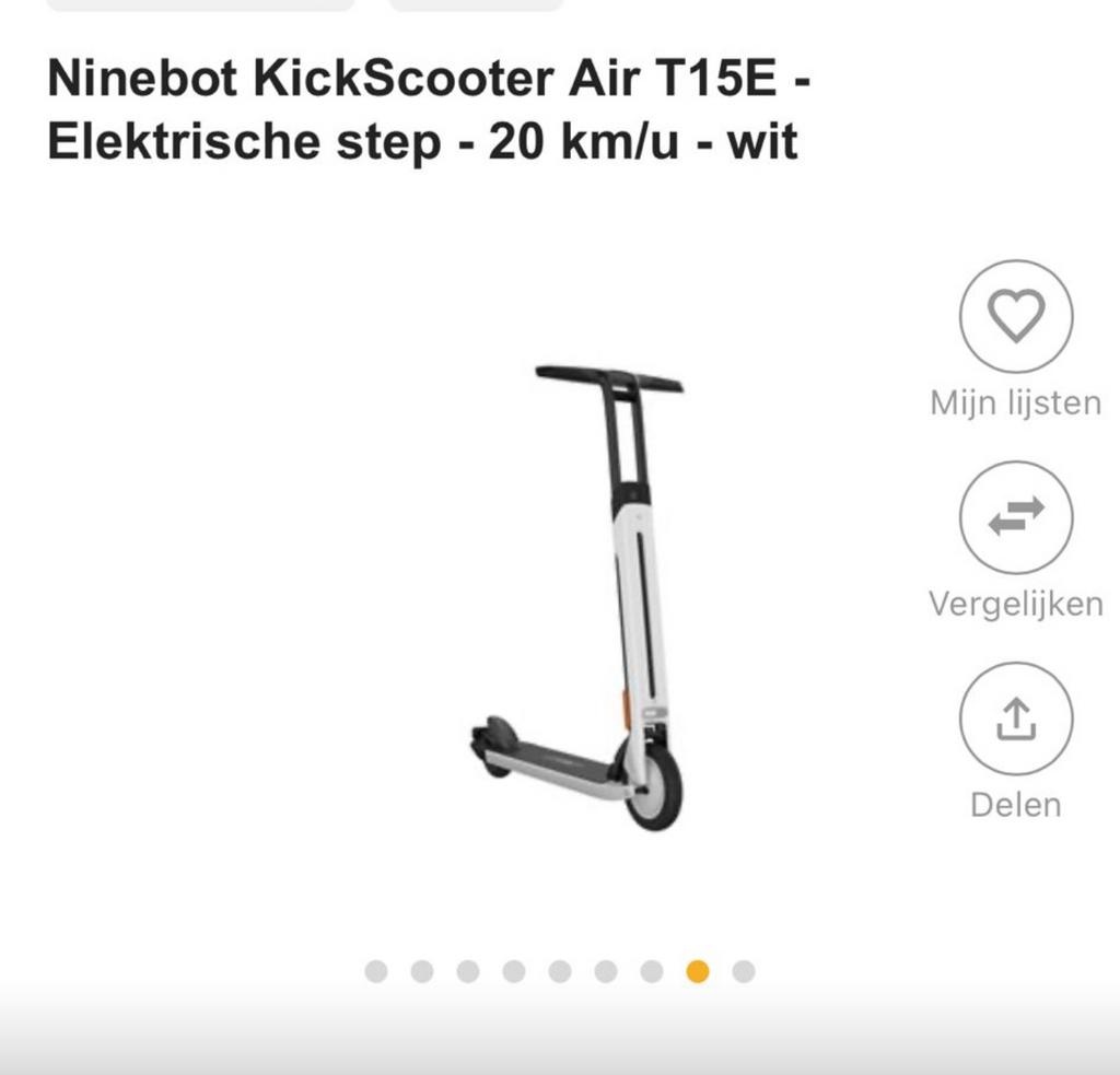 Ninebot elektrische step nieuw, Ophalen, Zo goed als nieuw