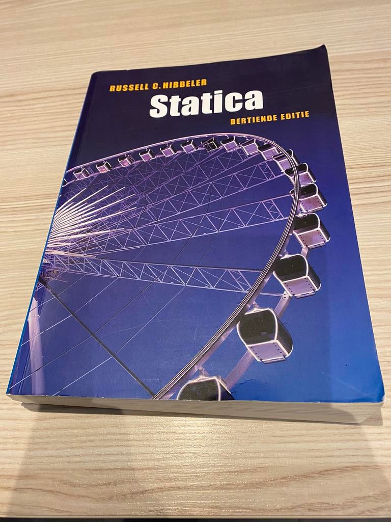Russell Hibbeler -statica(13e editie), Russell Hibbeler; Kai Beng Yap, Ophalen of Verzenden, Zo goed als nieuw, Nederlands