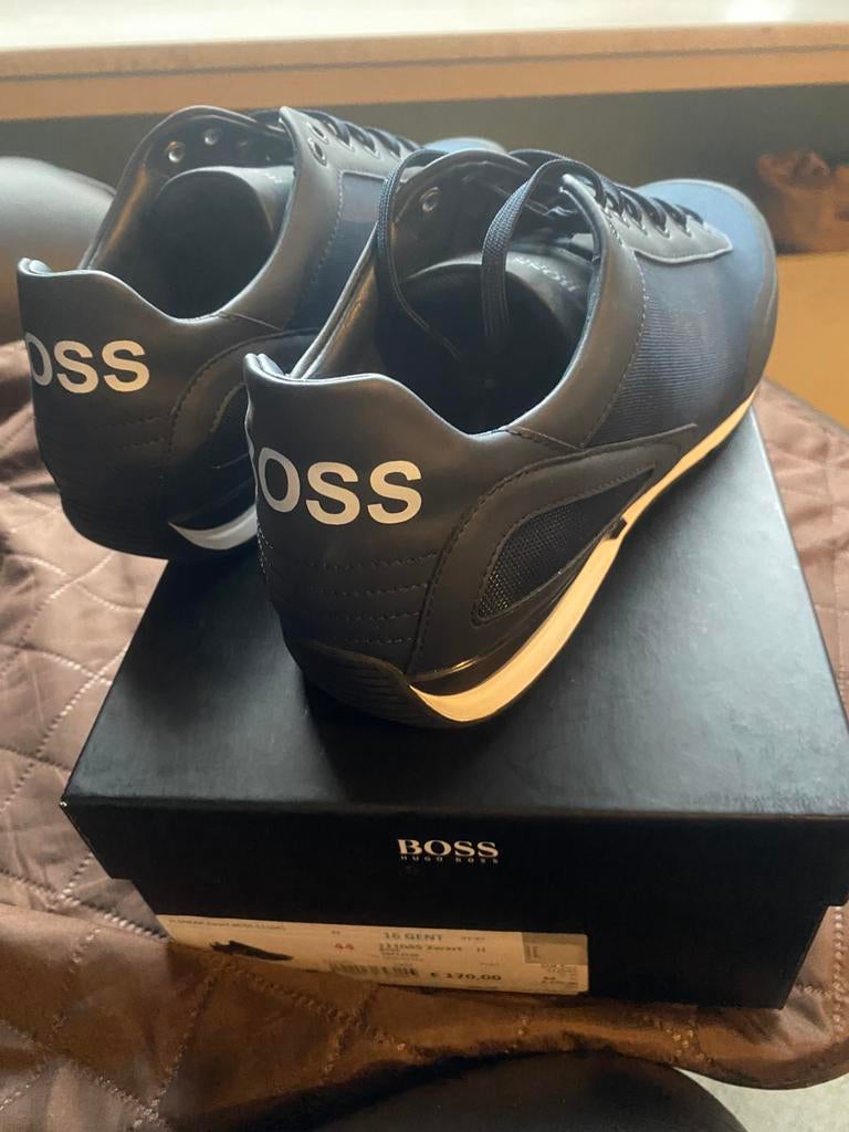 Hugo boss heren schoenen sneakers blauw, Enlèvement ou Envoi, Comme neuf, Bleu, Baskets