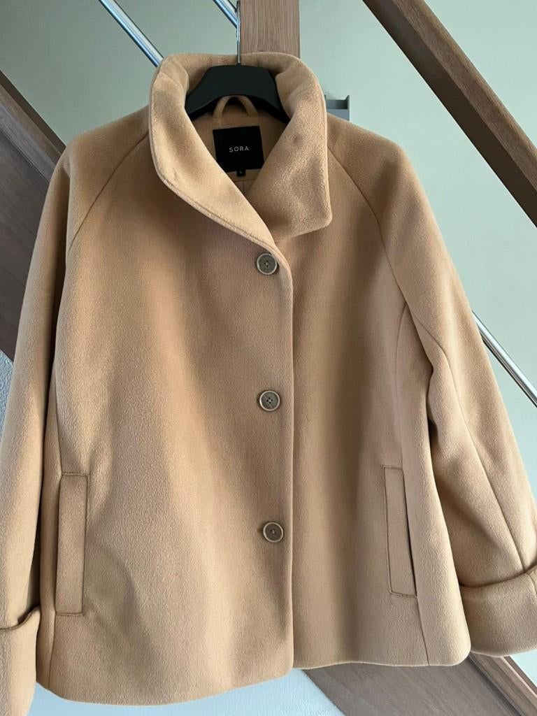 Winterjas, Kleding | Dames, Jassen | Winter, Beige, Maat 42/44 (L), Nieuw, Ophalen of Verzenden