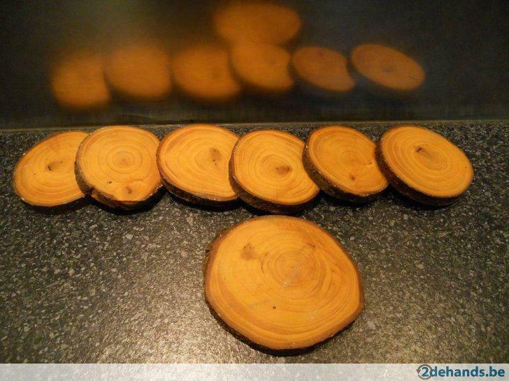 - Houten onderleggers -