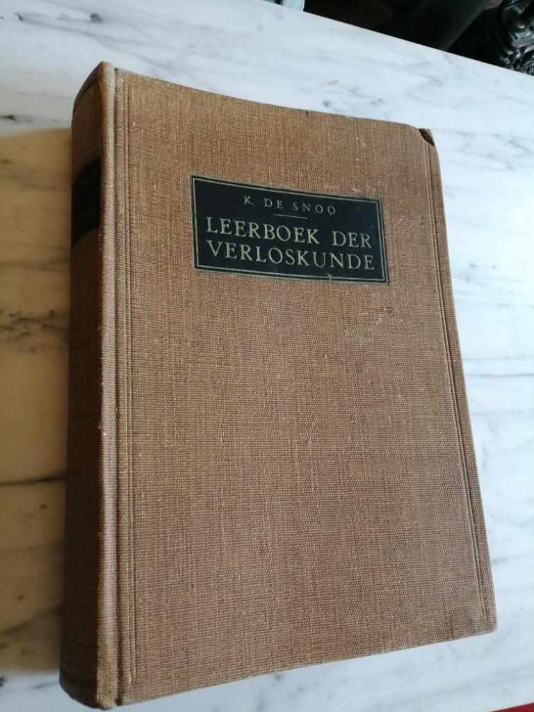 Leerboek der Veloskunde door K. de Snoo 1946, Enlèvement ou Envoi, K. de Snoo