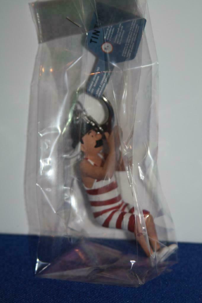 Janssen sleutelhanger met label(nieuw in kuifjewinkel-folie), Verzamelen, Ophalen of Verzenden, Kuifje, Nieuw, Beeldje of Figuurtje
