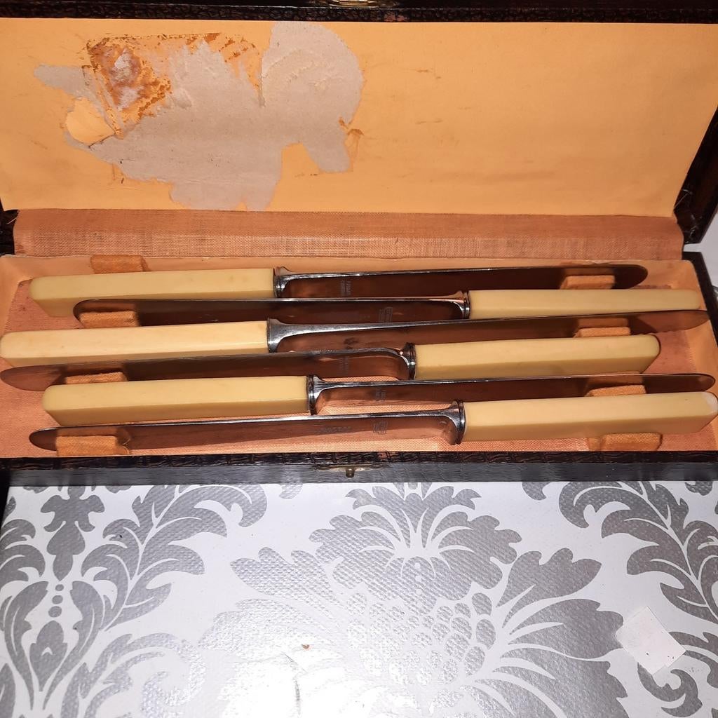 Couteaux (anciens) dans leur boîte d'origine., Enlèvement ou Envoi