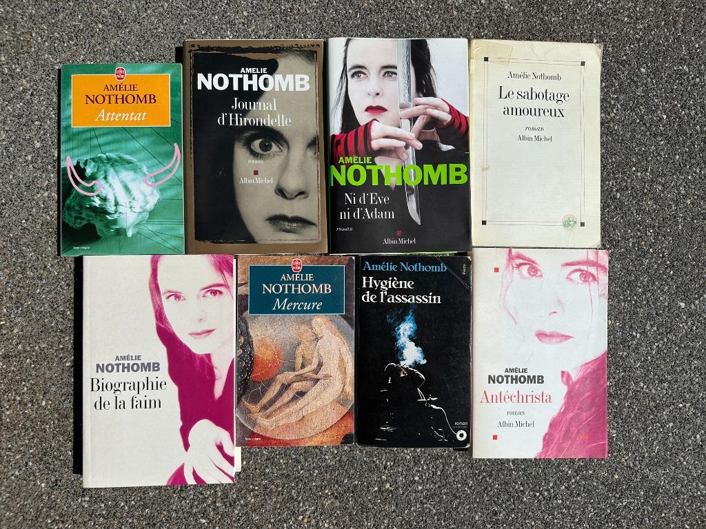 Lot de 8 livres Amélie Nothomb, Ophalen, Gelezen, Amélie Nothomb
