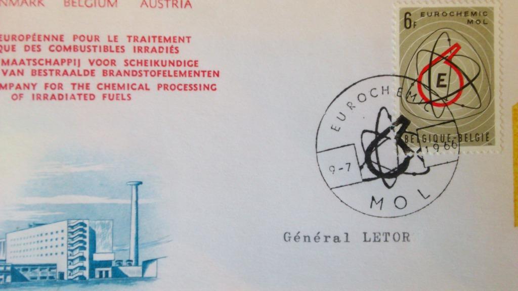 FDC 1966 Special Eurochemic/Mol, Timbres & Monnaies, Envoi, Lettre