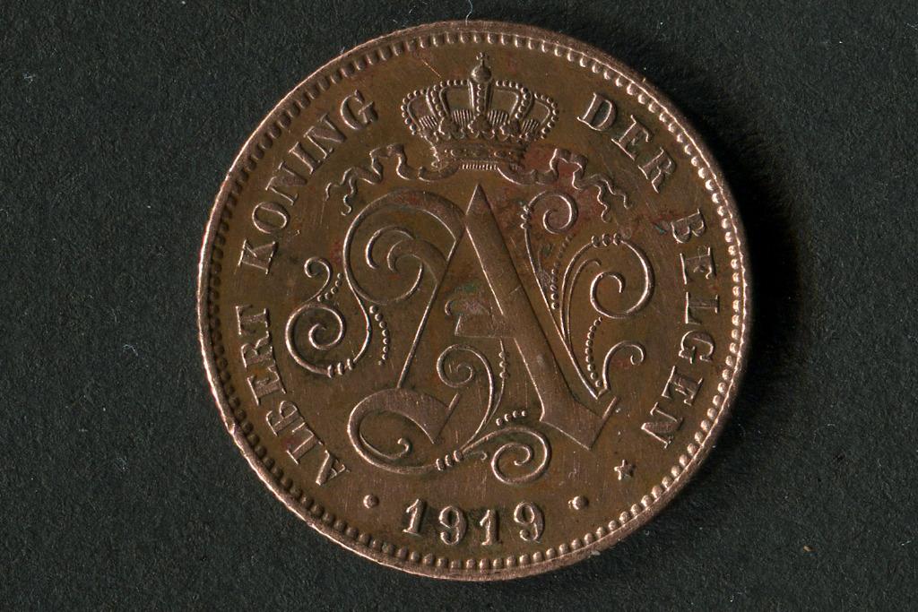 2 cent - Albert I in het Nederlands 1919, Ophalen of Verzenden, Overig, Losse munt