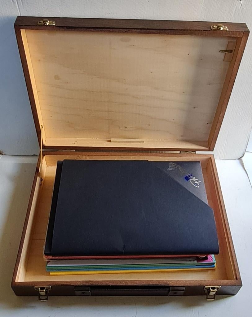 Tekendoos + A4 Canson, Paperado 160gr & inlegmappen Bahia 80, Ophalen of Verzenden, Zo goed als nieuw, Papier, Schets- of Tekenboek
