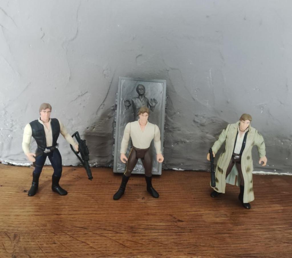 Star Wars modern HAN SOLO *3 POTF Kenner 1995-1997, Ophalen of Verzenden, Gebruikt, Actiefiguurtje