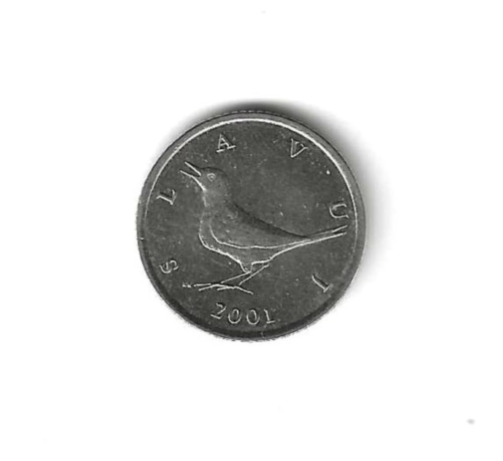 Kroatië, 1 Kuna 2001., Postzegels en Munten, Ophalen of Verzenden, Overige landen, Losse munt