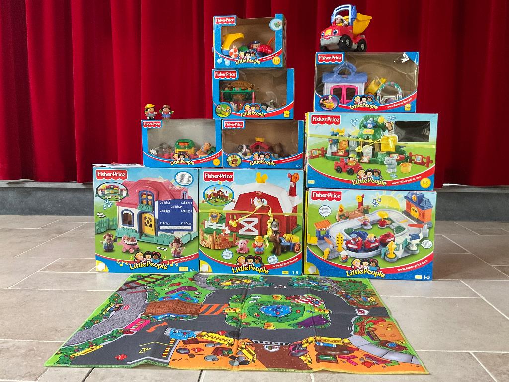 Groot lot Fisher-Price Little People, Kinderen en Baby's, Ophalen, Zo goed als nieuw, Speelset, Met geluid