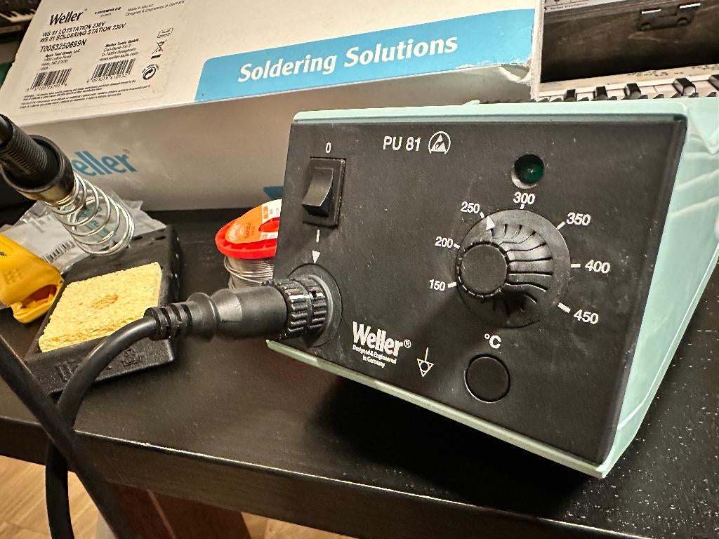 Weller WS 81 Soldeerstation met extra's (Neutrik, Jokari, .), Doe-het-zelf en Bouw, Ophalen of Verzenden, Zo goed als nieuw