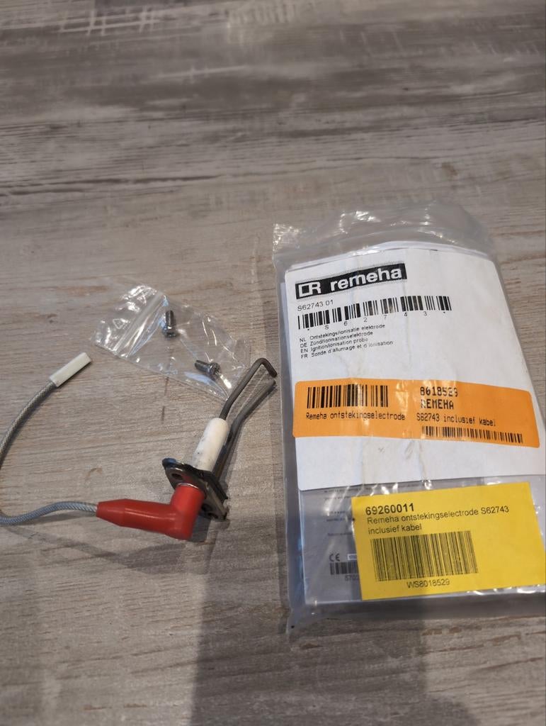 Ontsteking/ionisatie elektrode Remeha, Ophalen