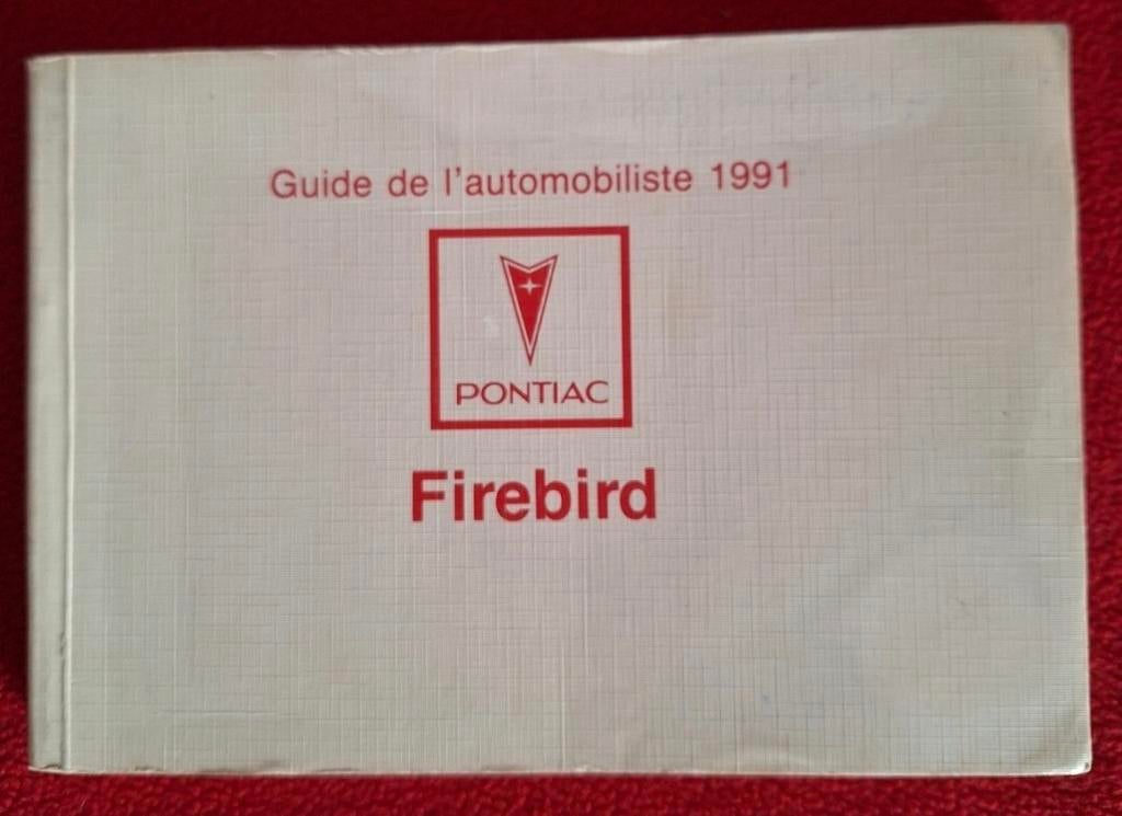 Pontiac firebird manuel d utilisation en francais, Enlèvement ou Envoi