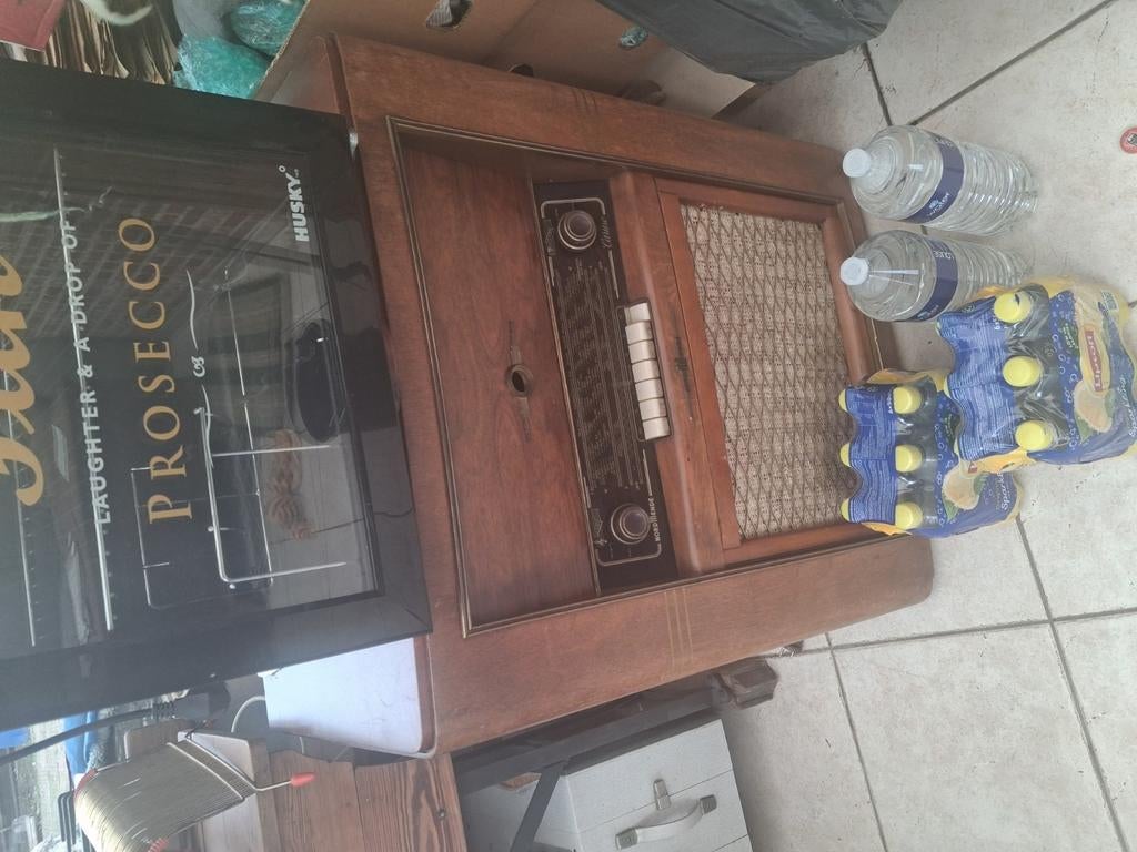 Te koop antieke radio met platenspeler, Antiek en Kunst, Ophalen