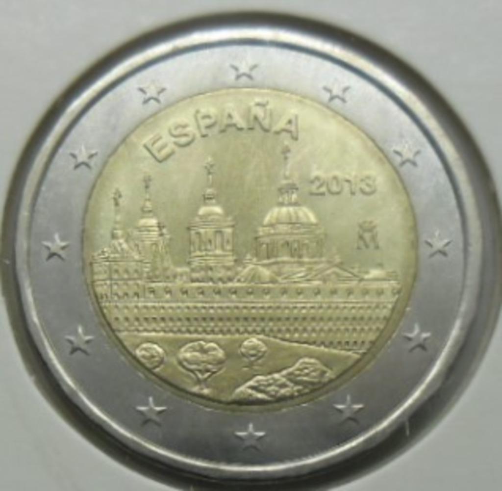 2 euro commémorative 2013 Espagne "El Escorial". UNC., Envoi, Espagne, 2 euros, Monnaie en vrac