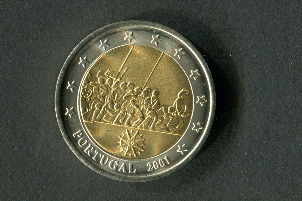 Portugal 2001 proof Padro dos Descobrimen pièce rare, Enlèvement ou Envoi, Portugal, 2 euros, Série