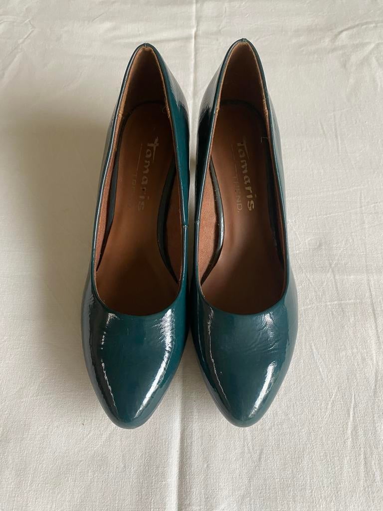 Tamaris damesschoenen maat 39, Pumps, Zo goed als nieuw, Groen, Ophalen