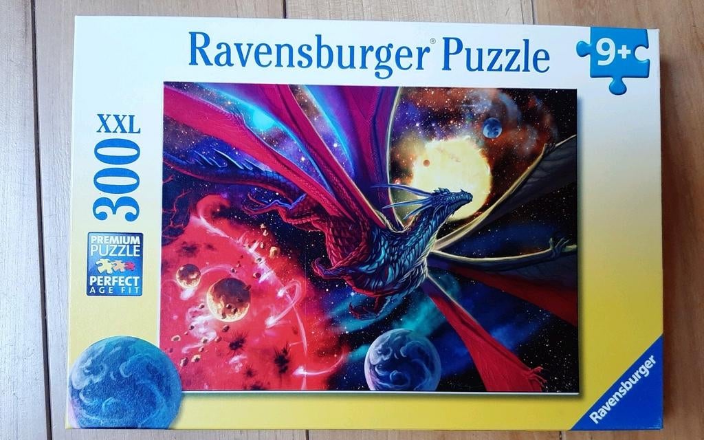 Puzzel draak in de ruimte 300 stukjes, Ophalen, Meer dan 50 stukjes, Zo goed als nieuw, 6 jaar of ouder
