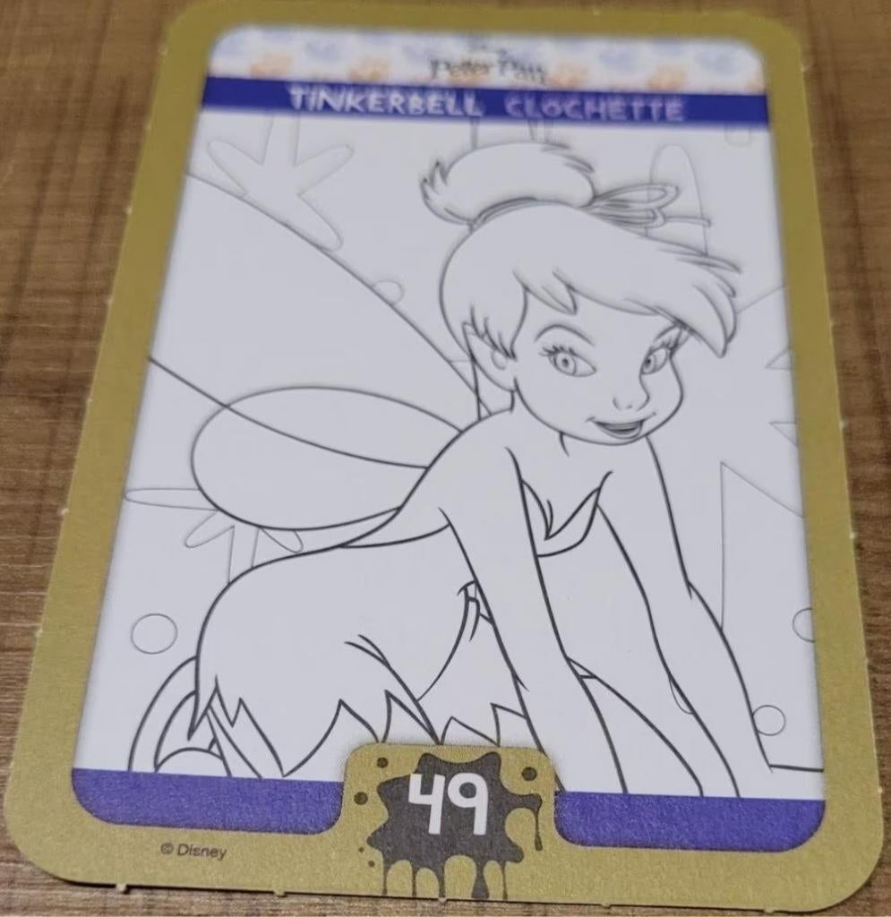 Peter Pan - Tinkerbell: verzamelkaart Disney Colour Magic, Verzamelen, Ophalen of Verzenden, Peter Pan of Pinokkio, Zo goed als nieuw
