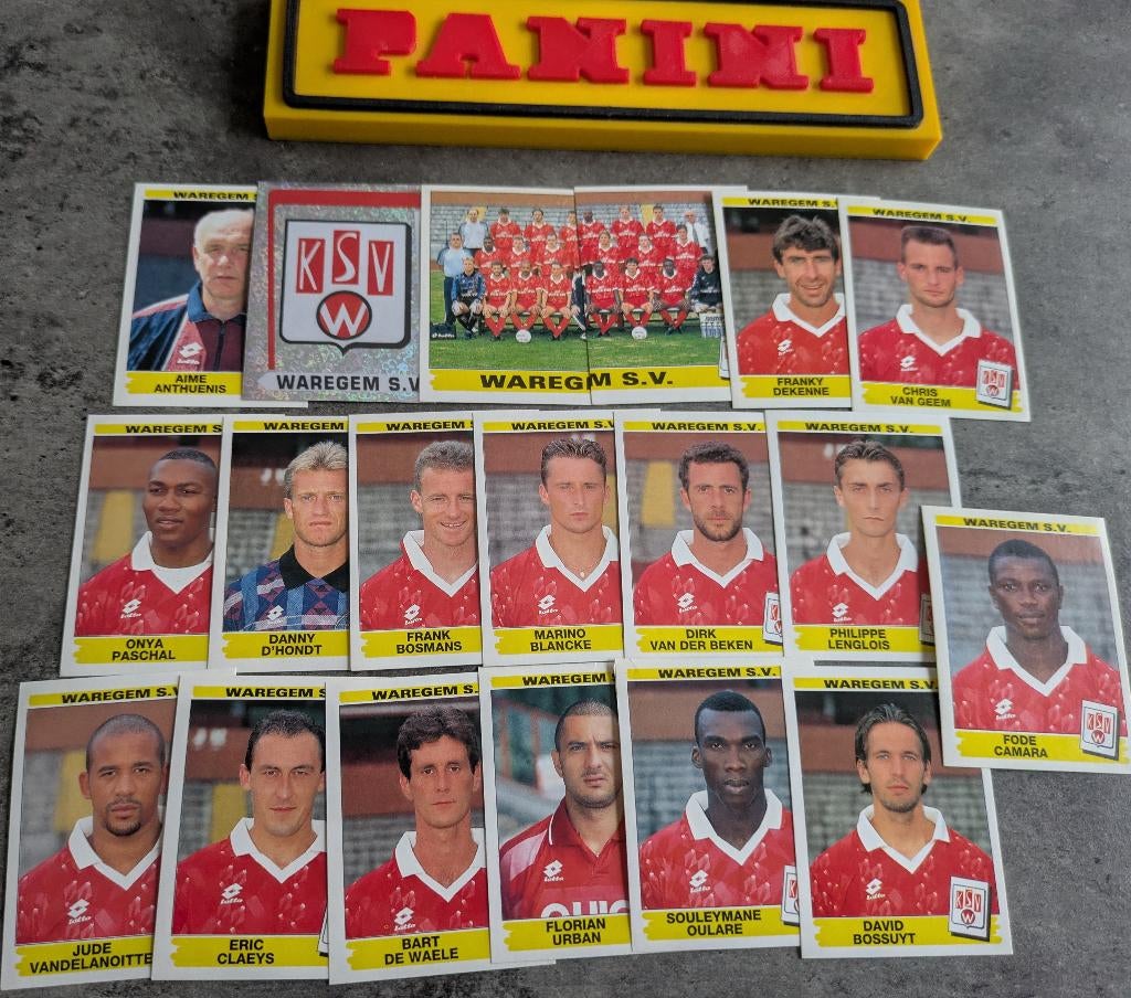 AUTOCOLLANTS PANINI FOOTBALL 96 19 1996 WAREGEM FOOTBALL, Envoi, Neuf