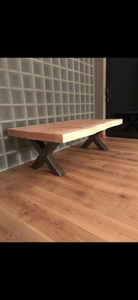Salontafel boomstam, Huis en Inrichting, Tafels | Salontafels, Ophalen, Zo goed als nieuw