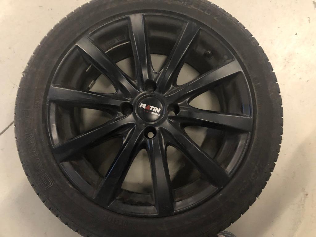 pneus ete 225/45R 17 gilaved + jantes, Pneus et Jantes, Véhicule de tourisme, Pneus été, 17 pouces