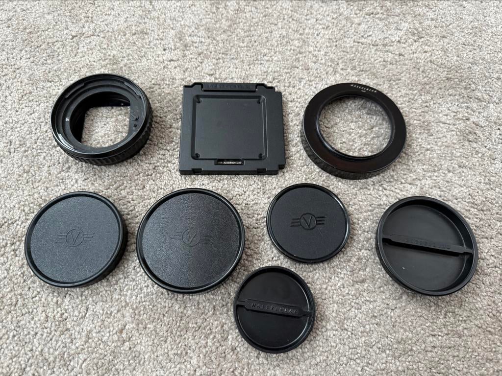 Hasselblad Front Back Body Lens Caps Hood 500 501, Ophalen of Verzenden, Gebruikt