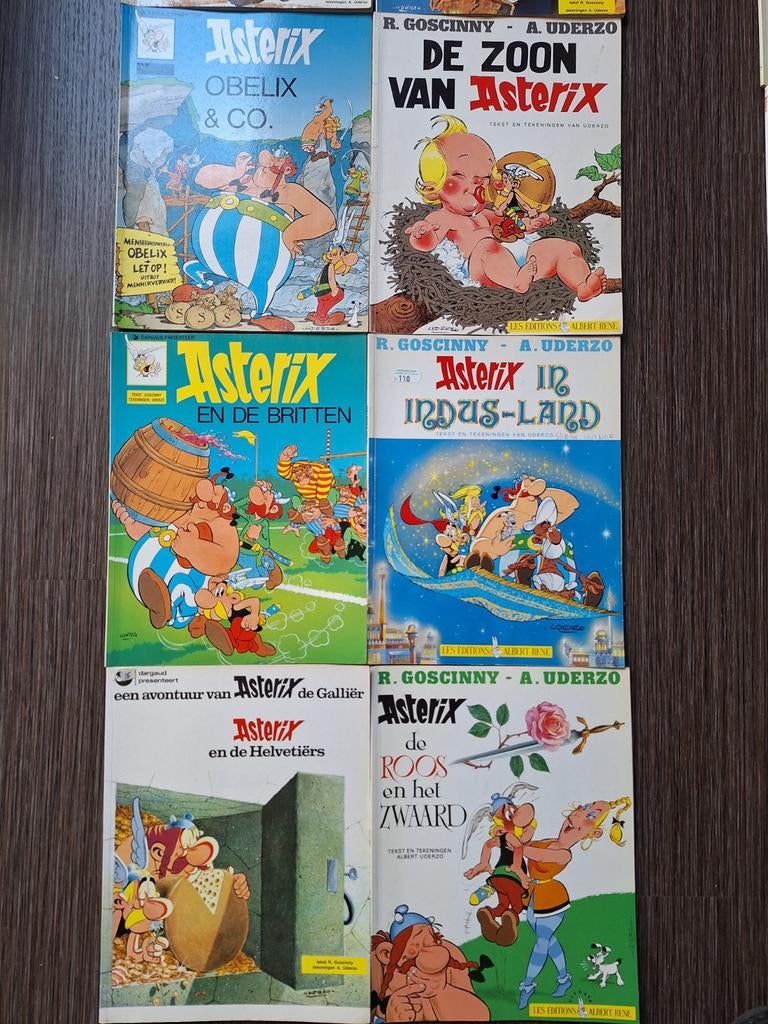 18 strips Asterix, Ophalen