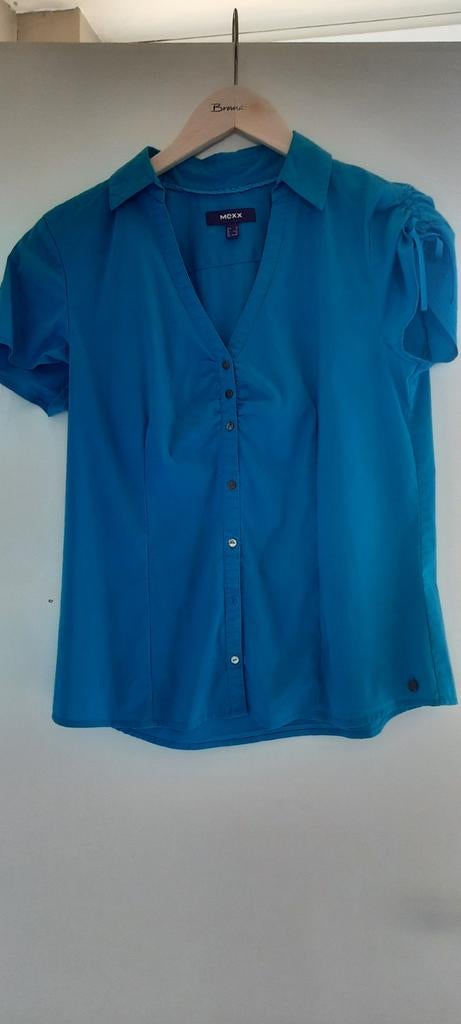 Mexx korte mouw hemdje, Mexx, Blauw, Maat 42/44 (L), Ophalen of Verzenden