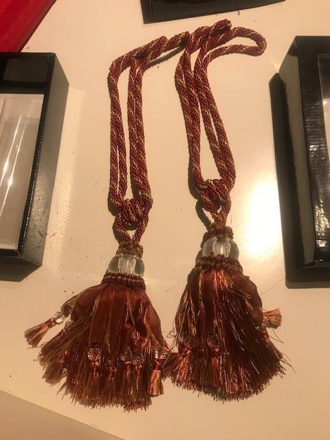 Gordijn koorden en kwastjes NIEUW, Met kristal, Hangers, Nieuw, Ophalen of Verzenden