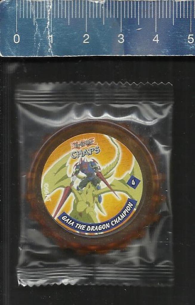 CHAPS YU-GI-OH SMITHS LAYS nr 4 GAIA THE DRAGON CHAMPION, Collections, Flippos, Enlèvement ou Envoi, Flippos en vrac