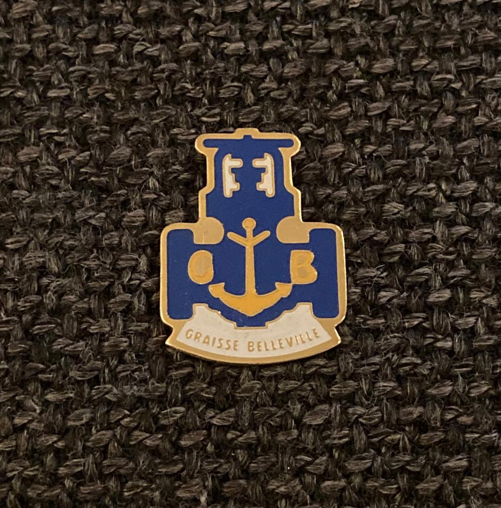 PIN - GRAISSE BELLEVILLE, Collections, Envoi, Utilisé, Autres sujets/thèmes, Insigne ou Pin's