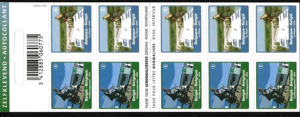 2010 Fietsknooppunten 2010 OBP B 114**, Orginele gom, Ophalen of Verzenden, Zonder stempel, Postfris