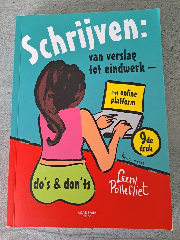 Leen Pollefliet - Schrijven: van verslag tot eindwerk, Enlèvement ou Envoi, Comme neuf, Leen Pollefliet