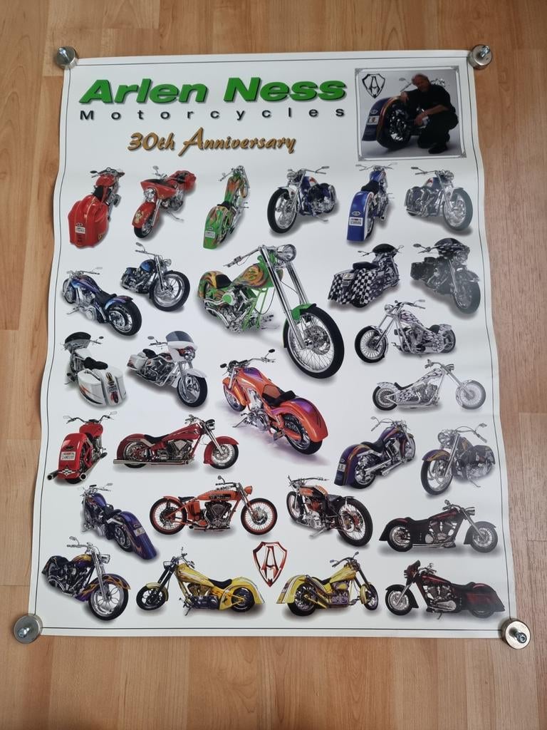Motos Arlen Ness d'époque, Enlèvement ou Envoi, Neuf, Publicité