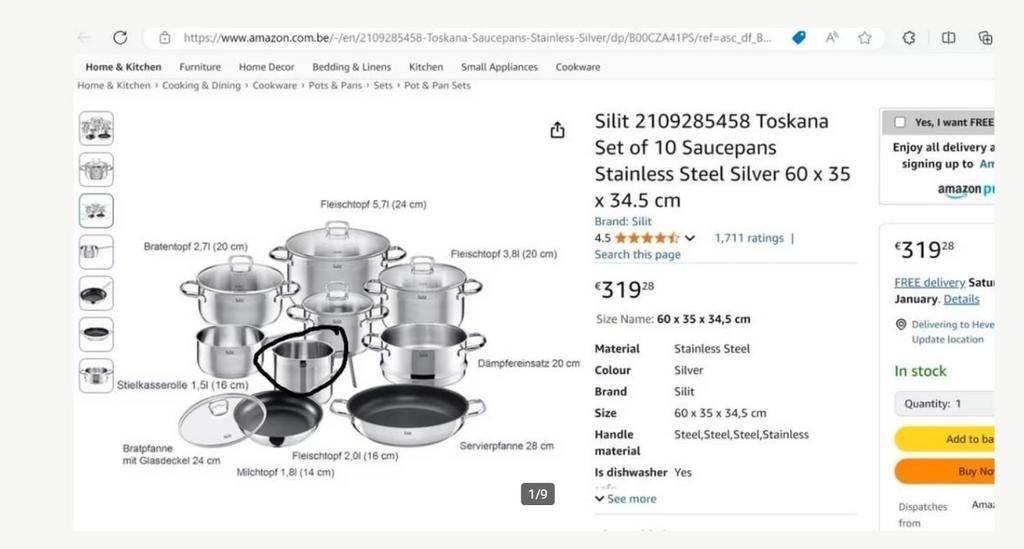 Silit/WMF potten en pannen, Enlèvement, Neuf, Acier ou Inox