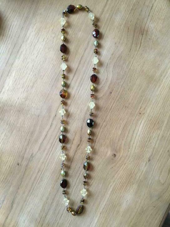 Sautoir perles brunes et cuivrées LES PRÉCIEUSES, Bijoux, Sacs & Beauté, Colliers, Neuf, Brun, Autres matériaux