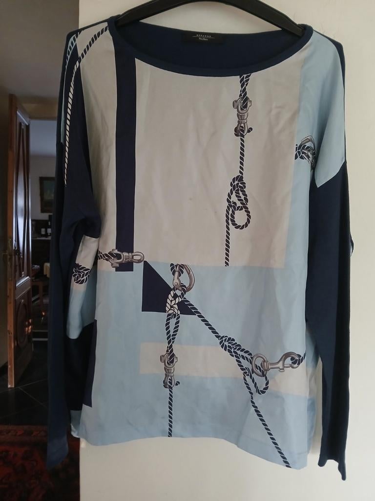 Een tijdloze prachtige zijden MAX MARA - Maat L, Kleding | Dames, Max Mara, Verzenden, Zo goed als nieuw, Maat 42/44 (L)