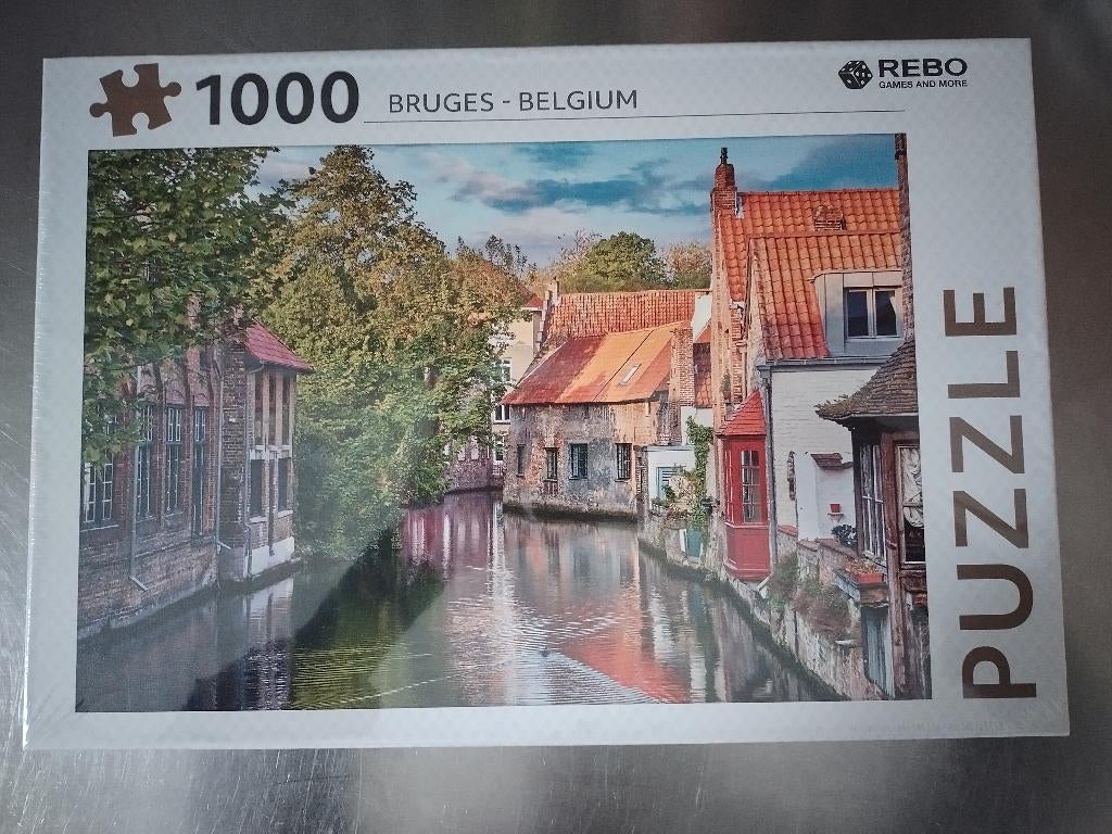 puzzel Brugge 1000 stukken, Ophalen of Verzenden, 500 t/m 1500 stukjes, Nieuw, Legpuzzel