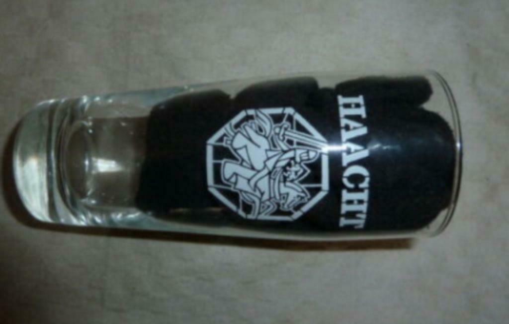 #H bier glas HAACHT wit logo zonder ribbels 25cl, Verzamelen, Glas en Drinkglazen, Nieuw, Bierglas, Ophalen of Verzenden