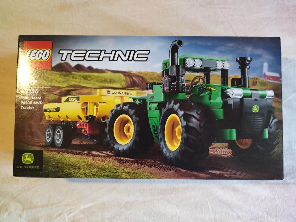 Lego Technic 42136 – John Deere 9620R 4WD Tractor, Enlèvement ou Envoi, Neuf, Ensemble complet, Lego